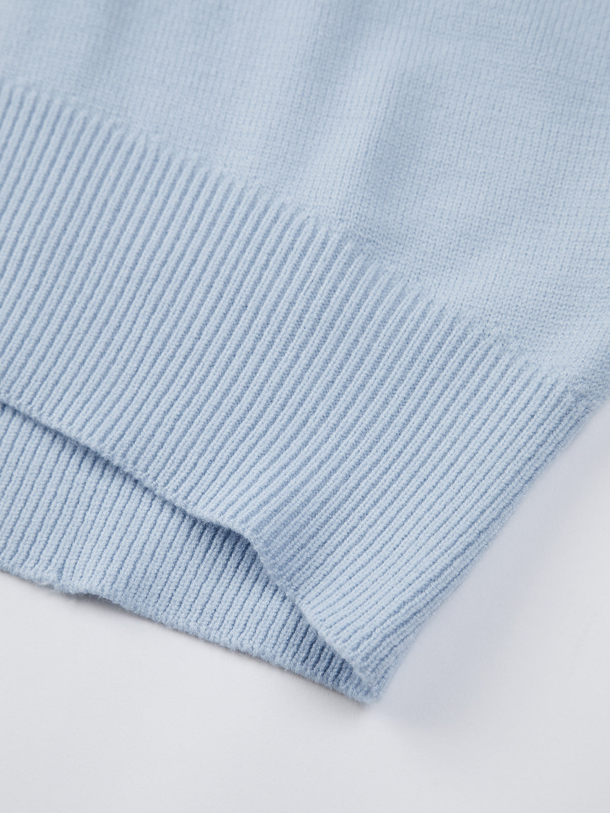 Sweter Oversize Okrągły Dekolt Dzianinowy Lato